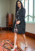 Naomi Black Trench Coat