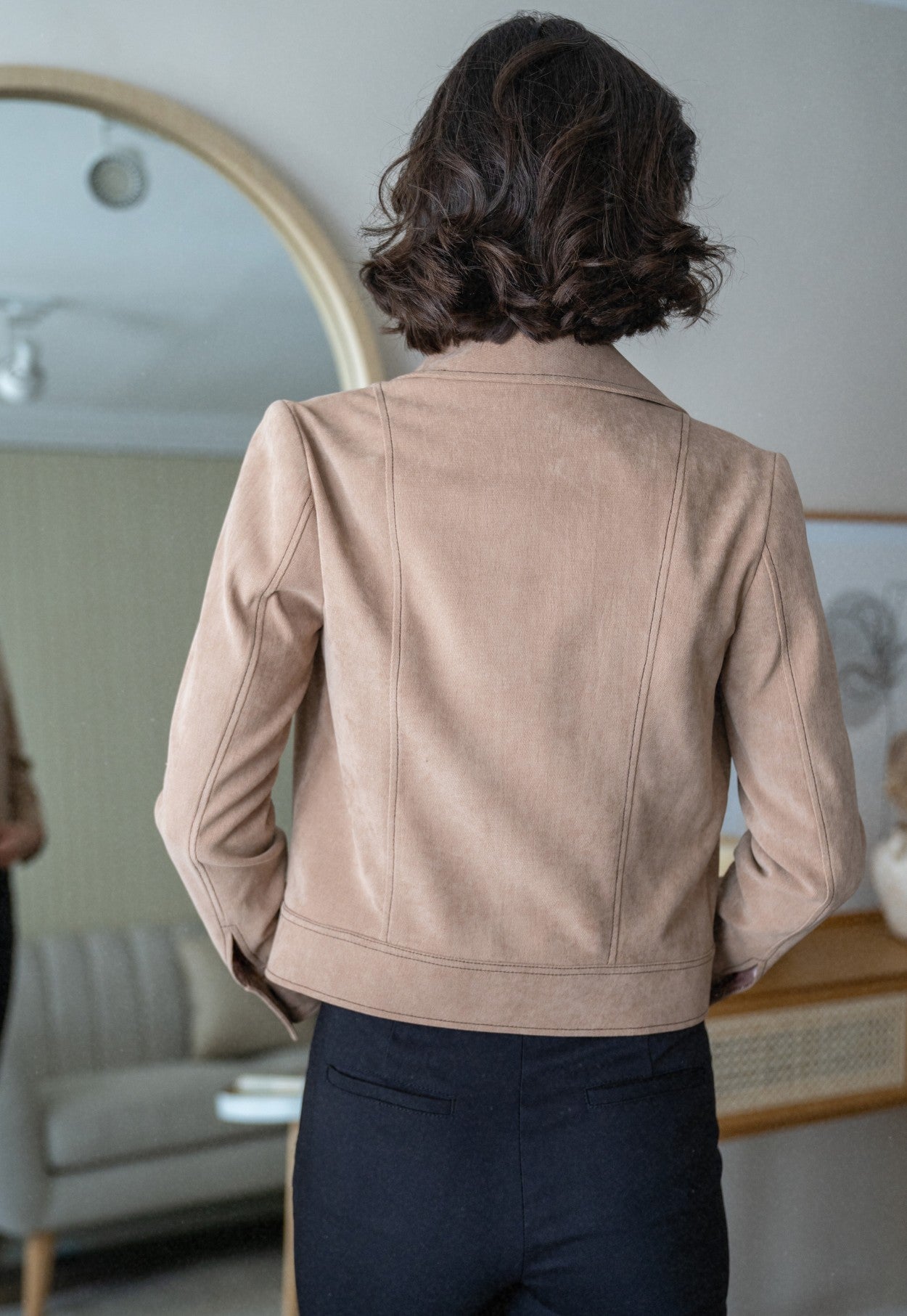 Afrika Madera Cropped Jacket