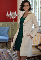 Naomi Beige Trench Coat