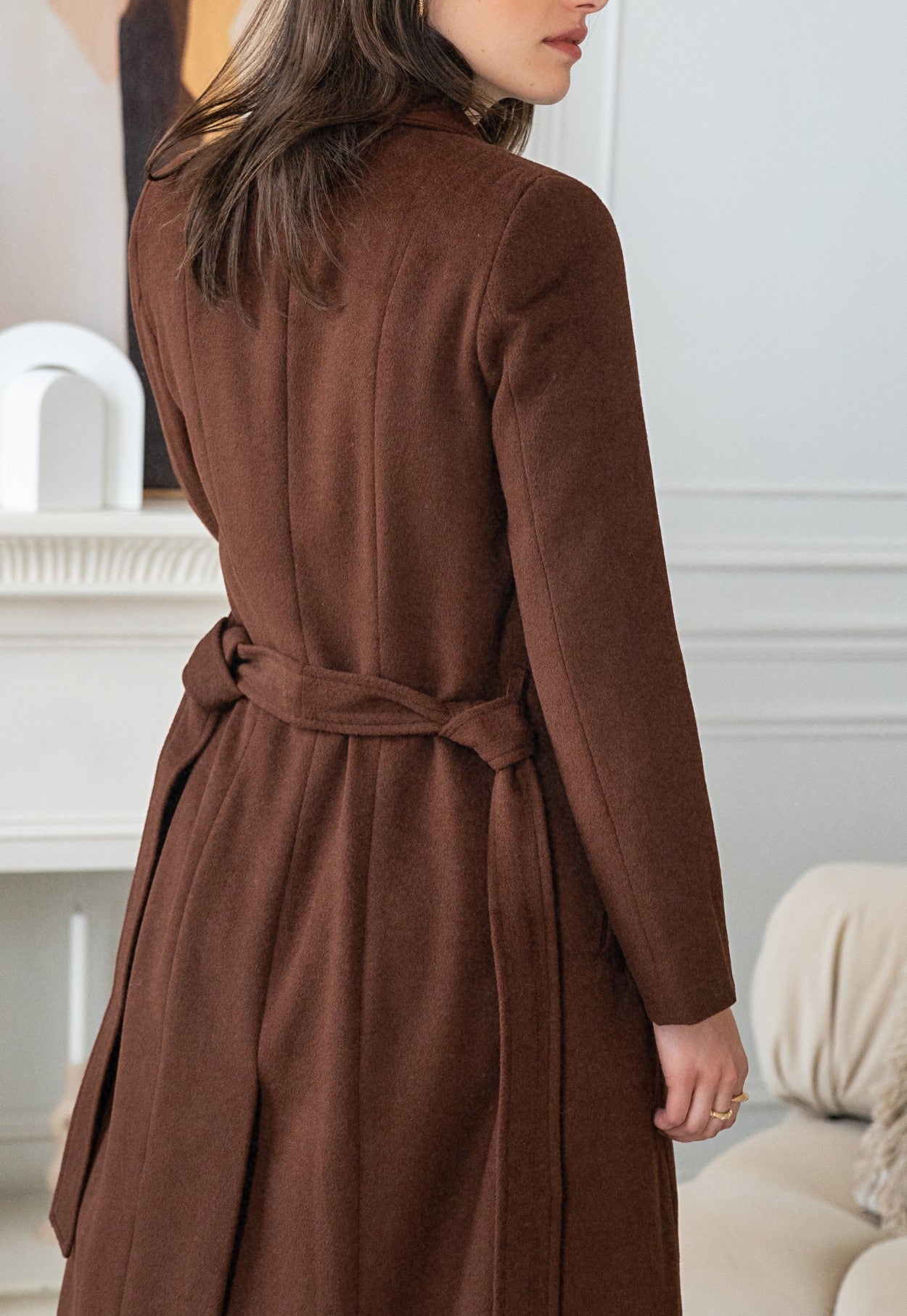 Valencia Brown Wool Coat