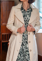 Naomi Beige Trench Coat