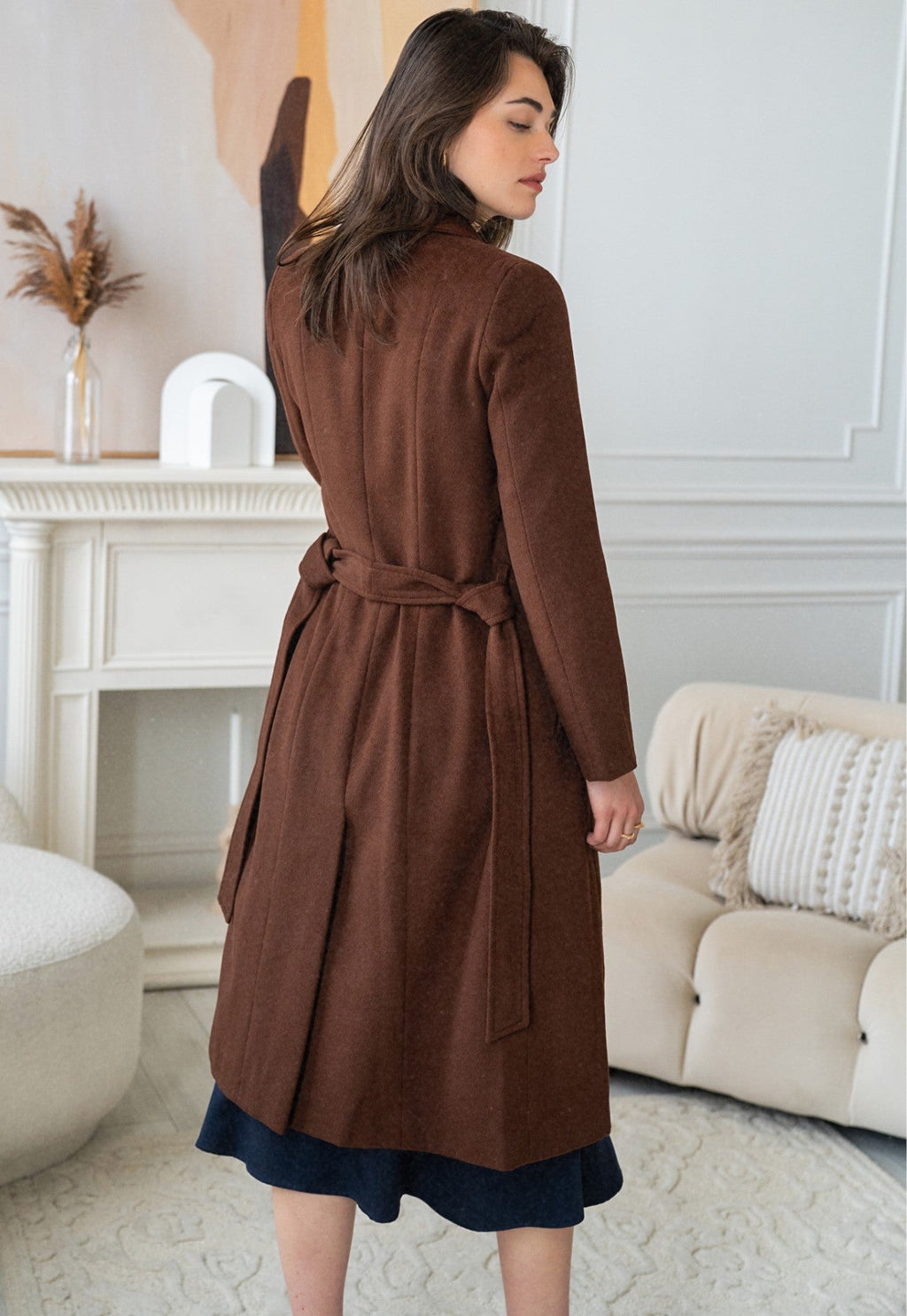 Valencia Brown Wool Coat