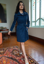 Santos Blue Trench Coat