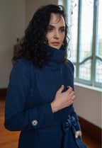 Santos Blue Trench Coat