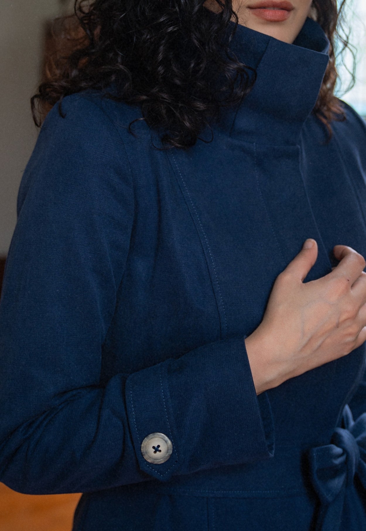 Santos Blue Trench Coat