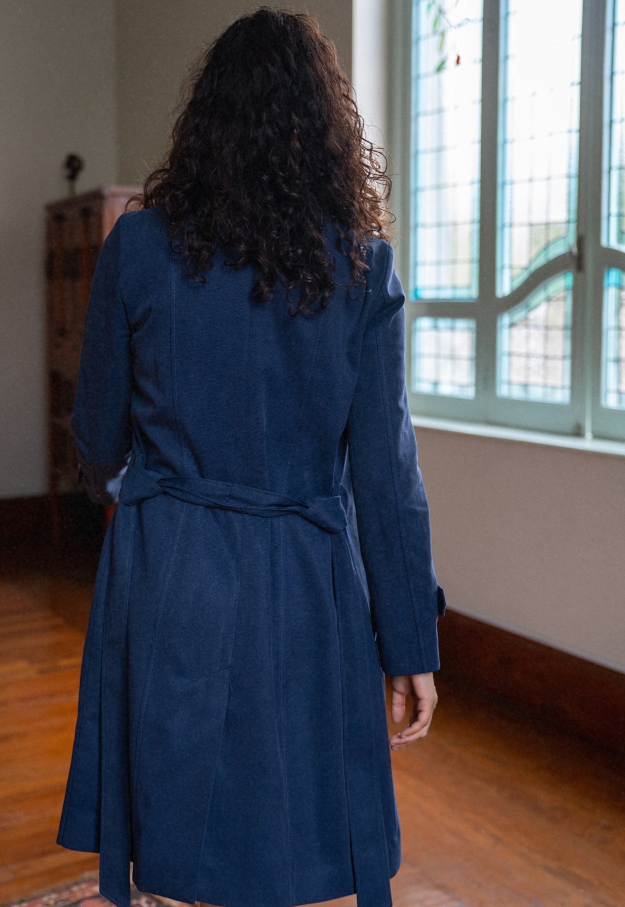 Santos Blue Trench Coat