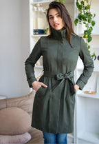 Santos Green Trench Coat